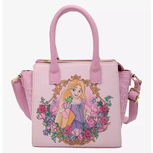 Loungefly Disney Tangled Satchel Rapunzel Pascal Floral Mini Crossbody Handbag